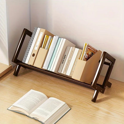 Elegant Bamboo Desk Shelf