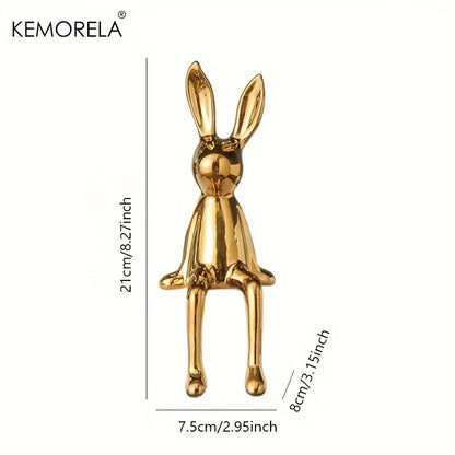 Elegant Ceramic Long-Eared Rabbit
