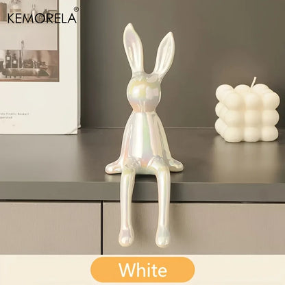 Elegant Ceramic Long-Eared Rabbit